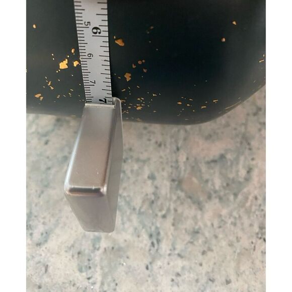 Hearth & Hand with Magnolia Green Speckled Gold Stoneware Vase - Picture 2 of 9